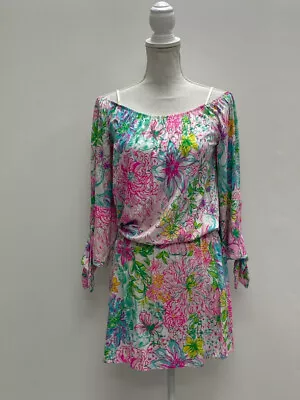 LILLY PULITZER Ladies Size M Multicolor  Paradise Found  Lana Skort Romper • $55