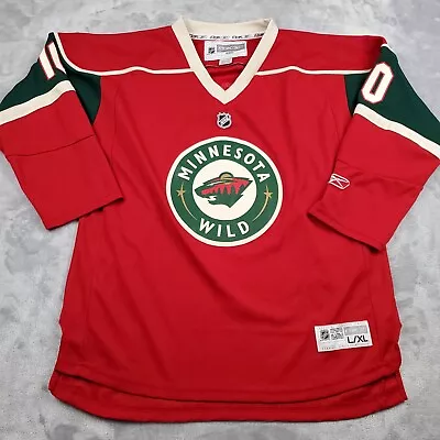 NHL Minnesota WILD Youth Size L / XL MARIAN GABORIK  10 Jersey Red Green • $23.99