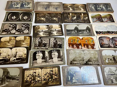 HUGE Lot Of Antique Stereoscope Cards 1890s-1900s - Universal Photo Art Quaker • $39.91