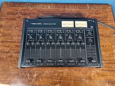 £44.99 • Buy Realistic 32-1210 Stereo Audio Mixer Console 6 Channel Vintage Audio Mixer Black