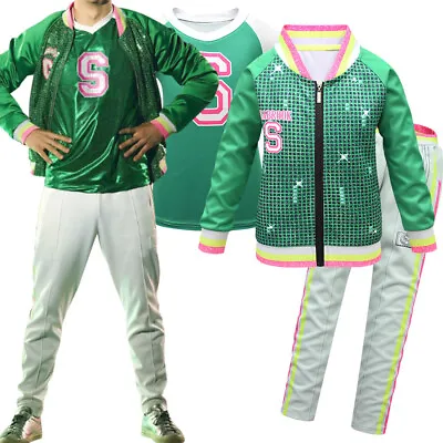 Kids Zombies Cheerleader Cosplay Costume Addison Zipper Jacket Pants Tee Outfits • £28.79