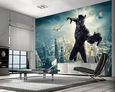 Black Panther Marvel Superhero Wallpaper Self-Adhesive Wall Mural Art Decal M213 • $93.59