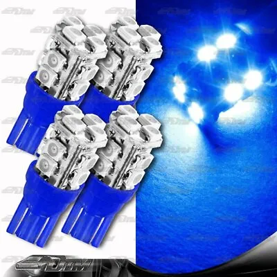 4x Blue SMD 12 LED 12v Replacement T10 Wedge Light Bulb 194 2450 2652 2921 2825 • $8.49