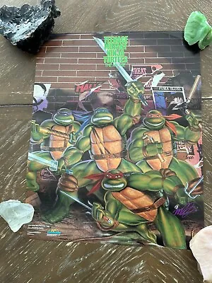 Vintage 1989 TMNT Teenage Mutant Ninja Turtles The Movie Poster Original 16x20 • $25