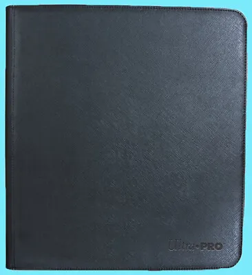 ULTRA PRO PREMIUM 12 POCKET BLACK ZIPPERED DECK BUILDERS BINDER 480 Card Ccg Tcg • $115.98