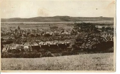 Falkirk - Town View B&w  Postcard (1945) • £1.50