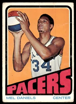 1972-73 Topps Basketball Card (Damaged) Mel Daniels Indiana Pacers #200 • $3.68