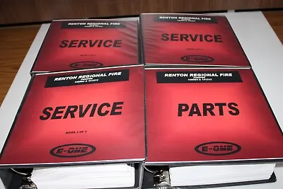 Rare E-one Fire Truck Pumper Service And Parts Manuals • $299.99