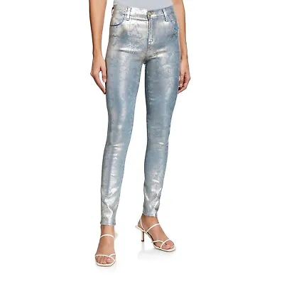 NEW J Brand MARIA HIGH RISE Jeans Baroque Foil Sz 24 • $56