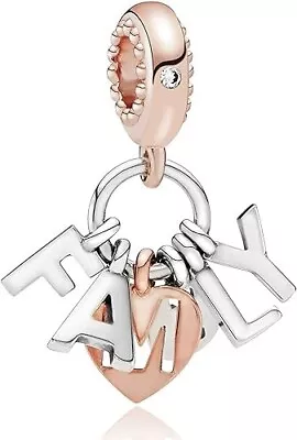 Authentic 925 Sterling Silver Charm For Bracelet New Family Letter Dangle Charm • $21.69