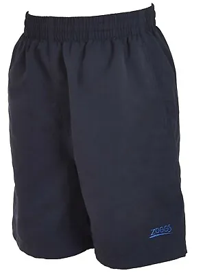 Zoggs Boys Penrith Navy Board Swim Shorts Age 8-9 Swimming Trunks • £7.97