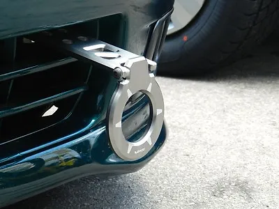 Gunmetal Vms Racing Front Aluminum Adjustable Folding Tow Hooks For Honda Acura • $39.95