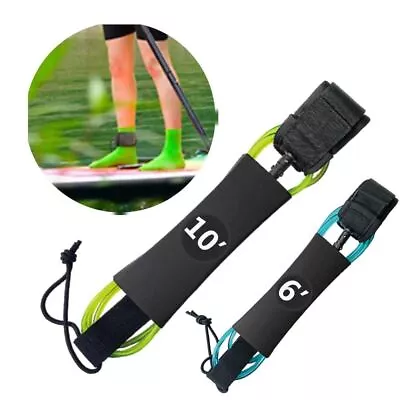 6-10ft SUP Board Surf Leg Rope TPU Surfboard Leash New Surf Leash • $21.46