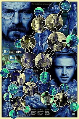 Breaking Bad (Variant) By Christopher Cox Xx/50 Screen Print Art Poster Mondo • $240