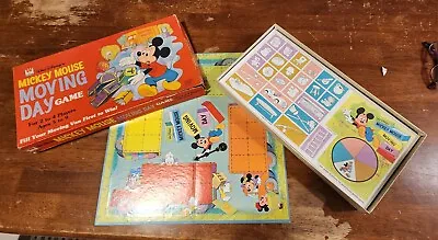 Vintage Board Game Mickey Mouse Moving Day Game 1980 Whitman RARE • $24.99