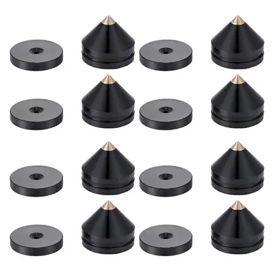 8 Set Speaker Stand Feet Foot Pad Aluminium Alloy Metal Spikes Cone Floor F • $17.40