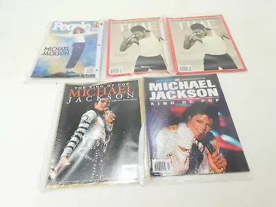 5 Michael Jackson Special Magazines - People Time USA Today - His Life Fame  • $24.95