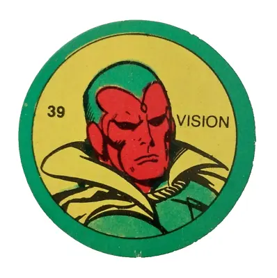 1980 Marvel Superheroes Vision Avengers Card Argentina Variant Not Terrabusi #39 • £8.58