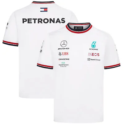 £43 • Buy Mercedes AMG Petronas F1 Team T-Shirt White Men's 2022 Free UK Shipping