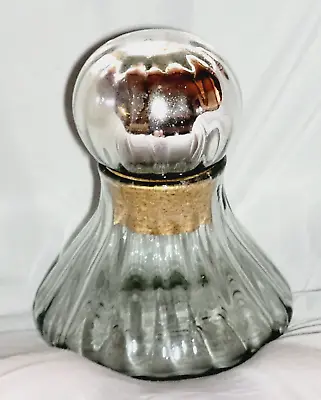 Apothecary Potion Pumpkin Shaped Bottle Mirror Mercury Ball Cork Top Vtg • $30