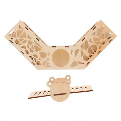 Wood Mice Maze Toy Small Hamster Cage Hamster Tube Hamster Tunnel Plaything • £11.89