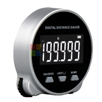 Digital Tape Measure Electronic Rangefinder Digital Rolling Ruler 0-199.999m • $16.14