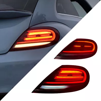 Red LED Tail Light Assemblies For Volkswagen Beetle 12-19 Sequential Rear Lamps • $500