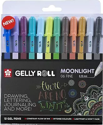 Sakura - Gelly Roll - Moonlight - Cosmos Set Of 12 In Handy Wallet • £21.99