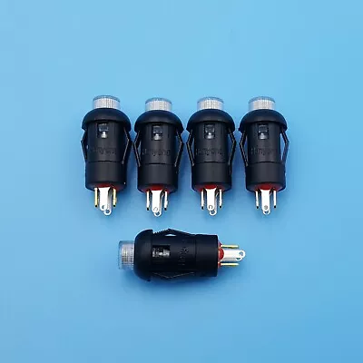 5Pcs 8mm 4Pin With LED Momentary SPST Instrumentation Mini Push Button Switch • $5.92