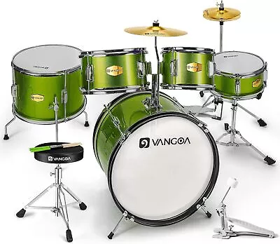 Junior Drum Set For Kids & Teen 5Piece Kids Drum Set For Beginners 16in Drum Kit • $228.79