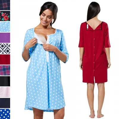 £25 • Buy Happy Mama. Women's Labor Delivery Hospital Gown Breastfeeding Maternity. 539p