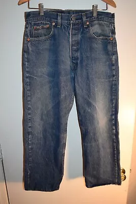 Levi's 501 Usa Made Vtg Jeans Tag 35 X 31 Measures 30 X 25 Tailored Length • $12