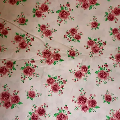 Quilt Pink For Moda Fabric - Pink Roses - 100% Cotton - 2 Yards • $21.95