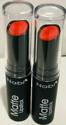 NABI Matte Lipstick MLS40 HOT ORANGE 2 PACK • $9.99