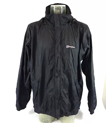 Berghaus Black Windbreaker Jacket Size XXL Mens Aquafoil Full Zip Waterproof • $31.11