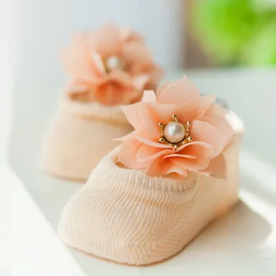 £3.20 • Buy Kids Baby Girl  Toddler Anti-slip Slippers Socks Cotton Shoes  Warm UK Stock