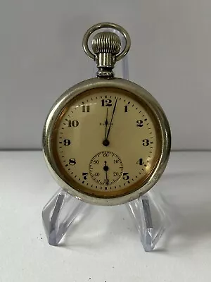 Vintage 1921 Elgin 7 Jewels Size 12 Open Face Model 3 Grade 303 Pocket Watch • $29.99