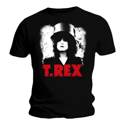 Official T Rex T Shirt Bolan Slider Album Cover Black Classic Rock Band Tee New • $20.09