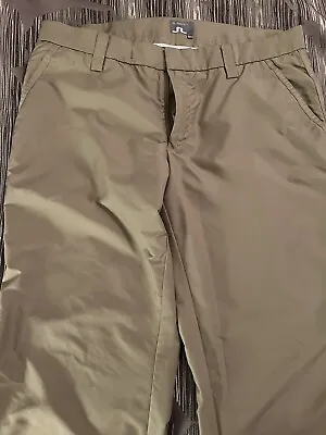 J LINDEBERG Troyan Micro Twill Water Repellant Golf Pants 36x32  Khaki • $40