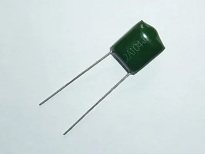 20PCS 100V 0.1uF 100nF 100000pF 2A104J ±5% Mylar Film Capacitors Radial • $1.36