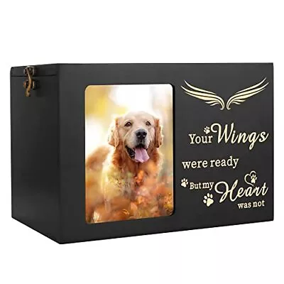 Pet Memorial Urns For Dog Or Cat Ashes Wooden Personalized  Assorted Sizes  • $30.14