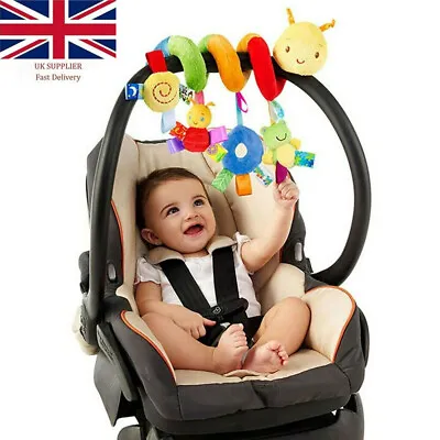 £7.95 • Buy Baby Crib Cot Pram Hanging Rattle Spiral Stroller & Car Seat Pushchair Toy UK