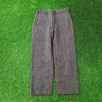 Vintage 1990 Woolrich Wool Malone Hunting Pants 33x28 (36x31) Windowpane Plaid • $258.58