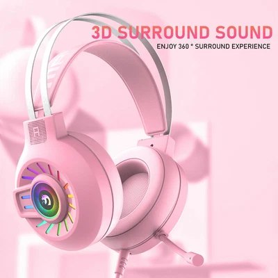 $26.99 • Buy Gaming Headset With Mic RGB Backlit For Xbox One, PS4, Nintendo Switch & PC Mac