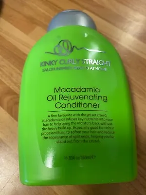 £4.99 • Buy Kinky Curly Straight Macadamia Oil Rejuvenating Shampoo 350 Ml 