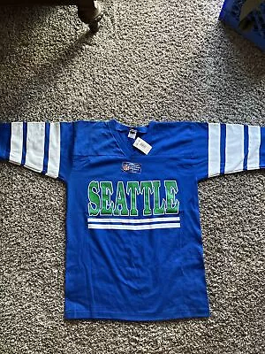 NWT Vintage Mens L Vintage Seattle Seahawks Blue T Shirt • $45