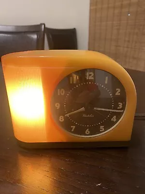 Vintage Westclox Moonbeam Electric Alarm Clock Model S5-J  Hands Stick Need Work • $29