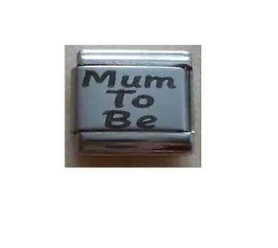 9mm  Italian Charms L53  Pregnant  Mum To Be Fits Classic Size Bracelet • £3.75