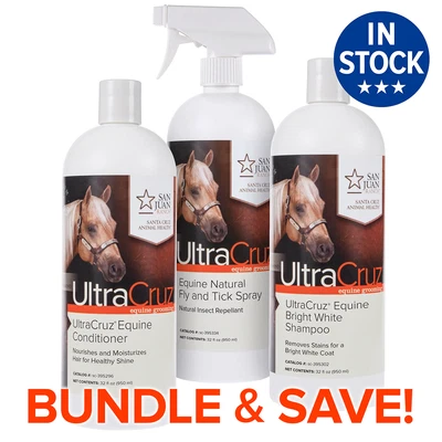 $45.08 • Buy UltraCruz Bright White Horse Shampoo,Conditioner, Fly & Tick Spray Bundle32oz Ea