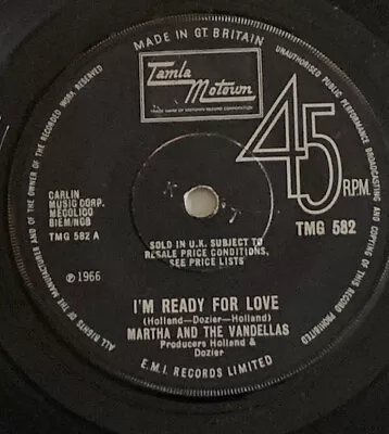 Martha And The Vandellas I’m Ready For Love Orig Tamla Motown Northern TMG 582!! • £24.99